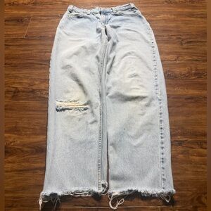 Levi’s 560 Orange Tab Jeans Mens 33x32 Light Wash Distressed Loose Fit Vintage